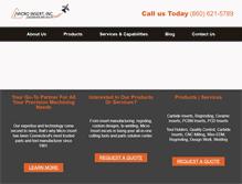 Tablet Screenshot of microinsertinc.org